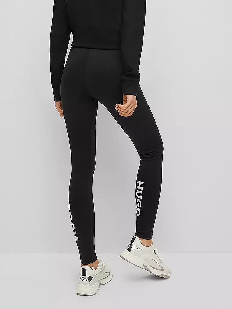 HUGO Leggings schwarz